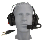 HD90 Premium Aviation Headset with Gel Ear Seals, Rubberized Domes and Flex Boom